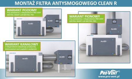 Montaż filtra Clean-R Pro-Vent.