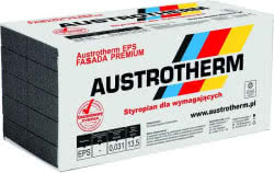 Certyfikowany styropian Austrotherm EPS FASSADA PREMIUM λD ≤0,031 ze znakiem jakości “Gwarantowany Styropian”