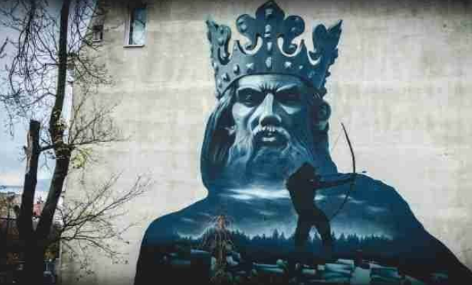 Mural z produktów Farb KABE w Bydgoszczy